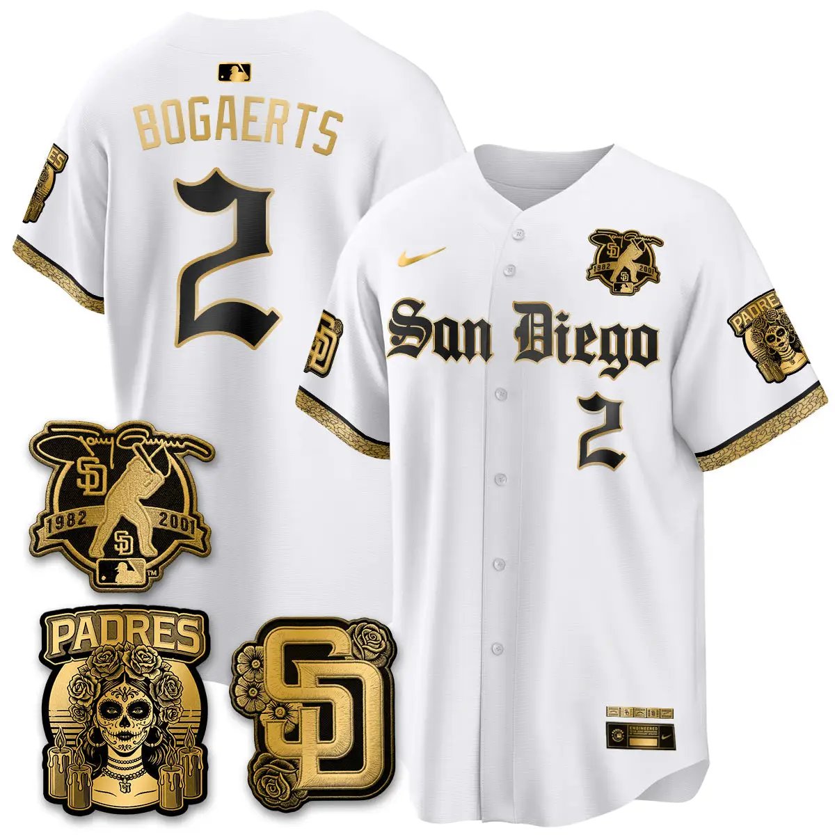 SD 2026 City Connect x Tony Gwynn Patch Vapor Premier Limited Jersey - All Stitched - V2 by San Diego Padres
