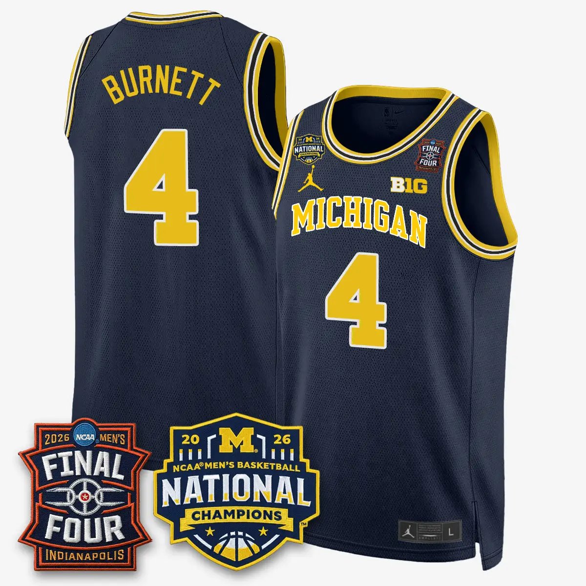 Michigan Wolverines 2026 NCAA Basketball Champions Limited Jersey - All Stitched by Michigan Wolverines