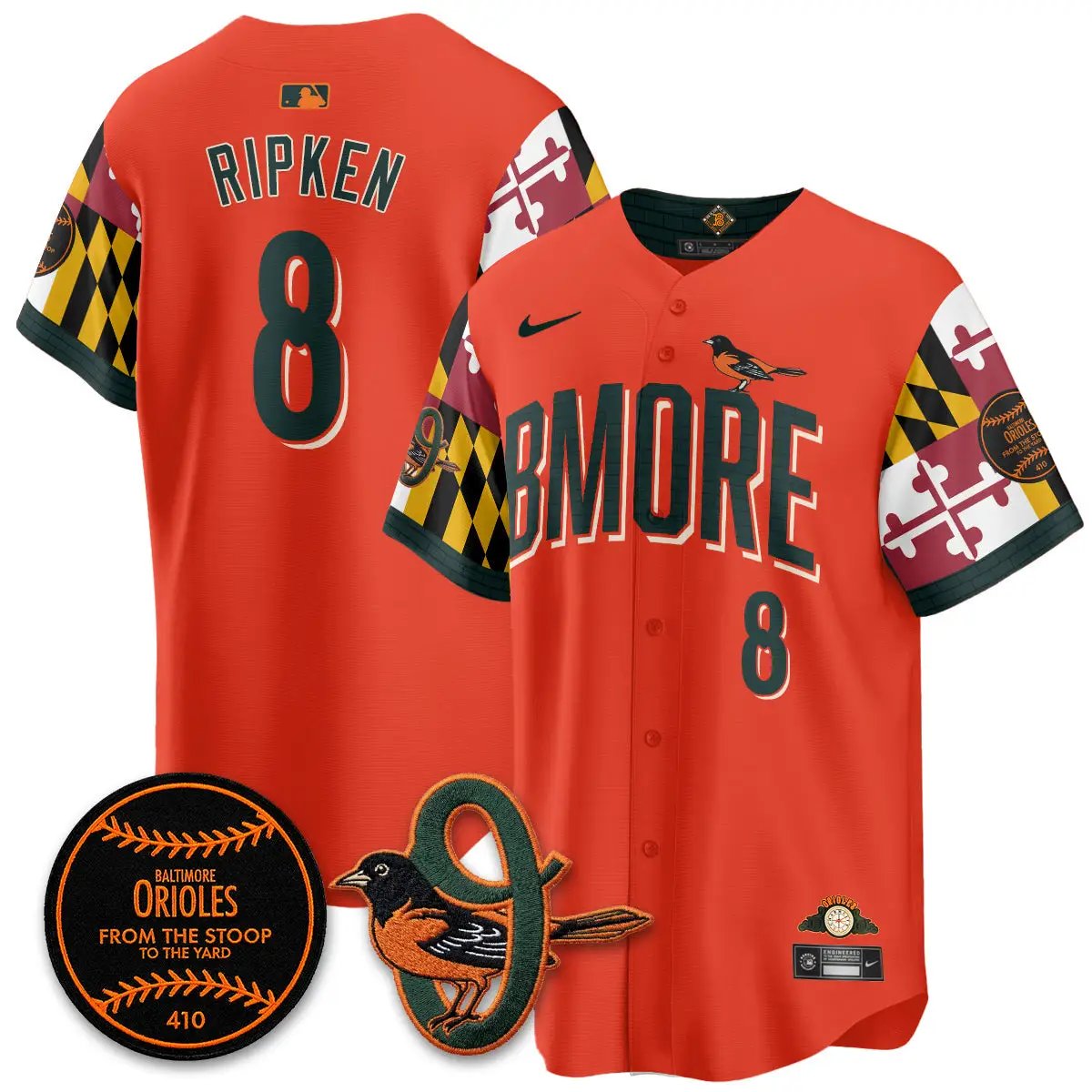 BAL x Maryland State Flag 2026 Vapor Jersey - All Stitched by Baltimore Orioles