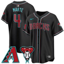 ARI Black Out Style Vapor Premier Limited Jersey - All Stitched by Arizona Diamondbacks