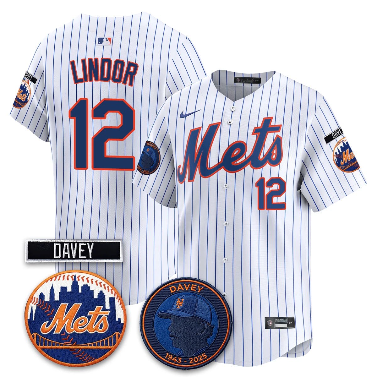 New York Mets 2026 Davey Johnson In Memoriam Vapor Limited Jersey - All Stitched by New York Mets