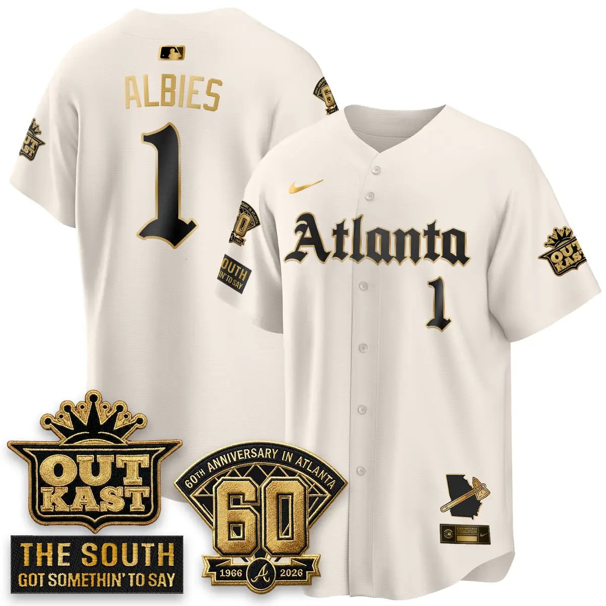 Atlanta Braves 2026 Gothic Edition Vapor Limited Jersey - All Stitched by Atlanta Braves
