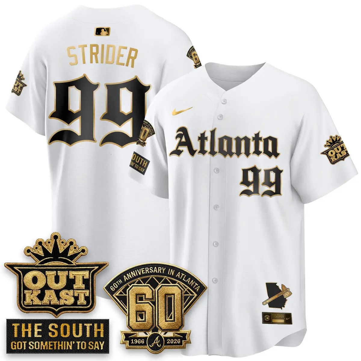 Atlanta Braves 2026 Gothic Edition Vapor Limited Jersey - All Stitched by Atlanta Braves
