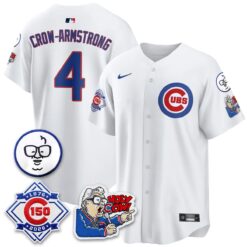 Chicago Cubs 150th Anniversary Harry Caray Holy Cow Vapor Premier Limited Jersey - All Stitched V2 by Chicago Cubs