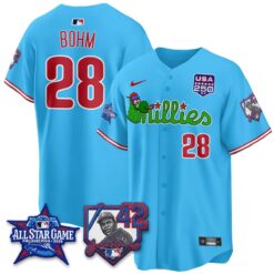 Philadelphia Phillies Phanatic 2026 New Era & 250th USA Vapor Limited Jersey - All Star Game - All Stitched by Philadelphia Phillies