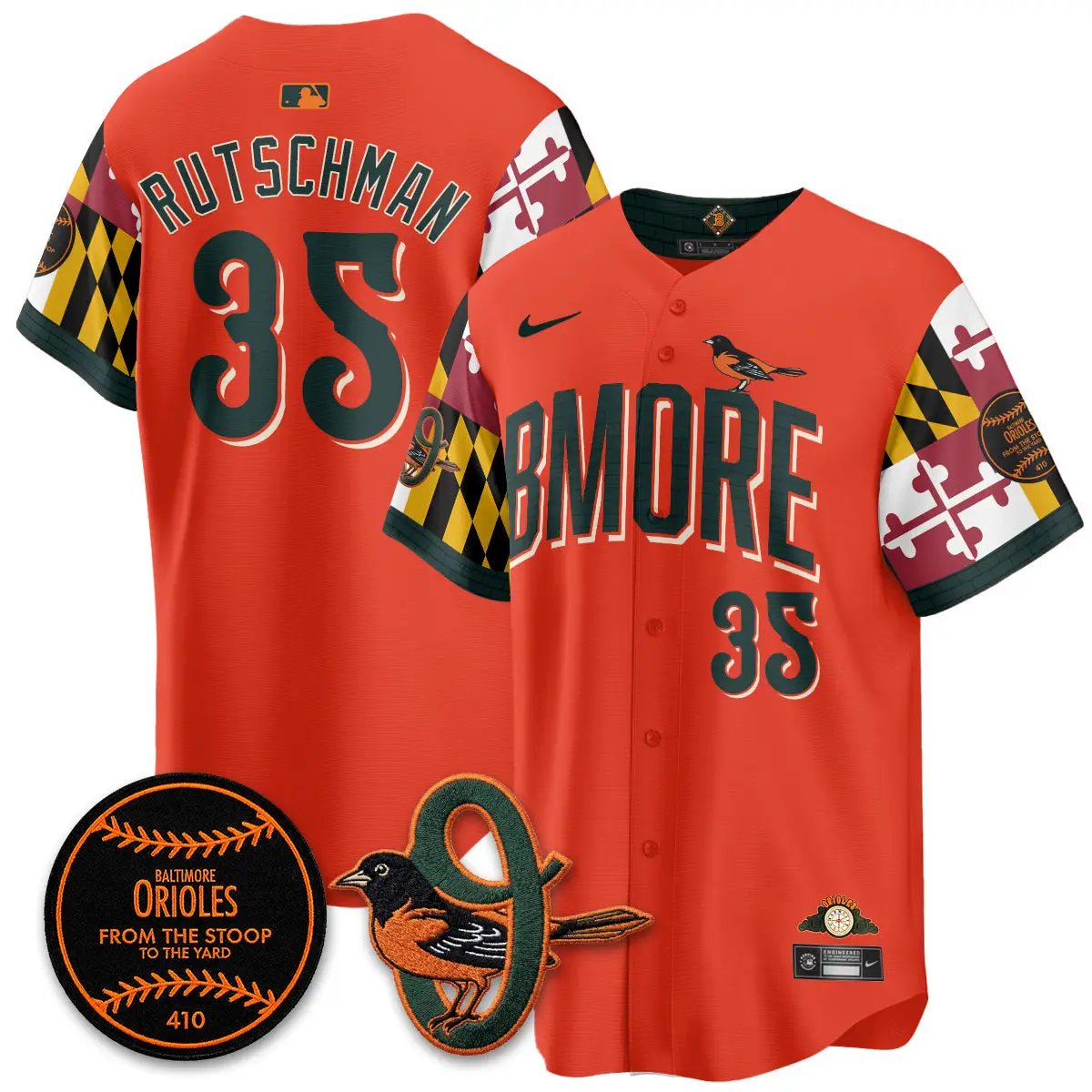 BAL x Maryland State Flag 2026 Vapor Jersey - All Stitched by Baltimore Orioles