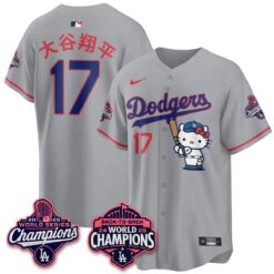 LAD x Hello Kitty Night 2026 Vapor Jersey - All Stitched by Los Angeles Dodgers