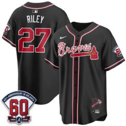 Atlanta Braves 2026 Black Out Style Vapor Limited Jersey - All Stitched by Atlanta Braves
