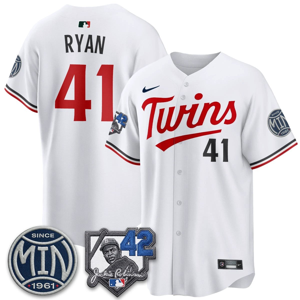 Minnesota Twins 2026 Jackie Robinson Day Vapor Limited Jersey - All Stitched by Minnesota Twins
