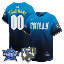 Philadelphia Phillies 2026 Jackie Robinson New Era - All Star Game Vapor Limited Custom Jersey - All Stitched by Philadelphia Phillies