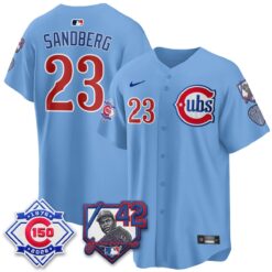 Chicago Cubs 150th Anniversary & Jackie Robinson Day Patch Vapor Premier Limited Jersey - All Stitched by Chicago Cubs
