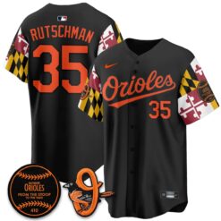 BAL 2026 x Maryland State Flag Vapor Jersey - All Stitched V2 by Baltimore Orioles