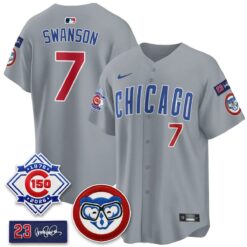 CHC 150th Anniversary Holy Cow Vapor Premier Royal Limited Jersey - All Stitched by Chicago Cubs