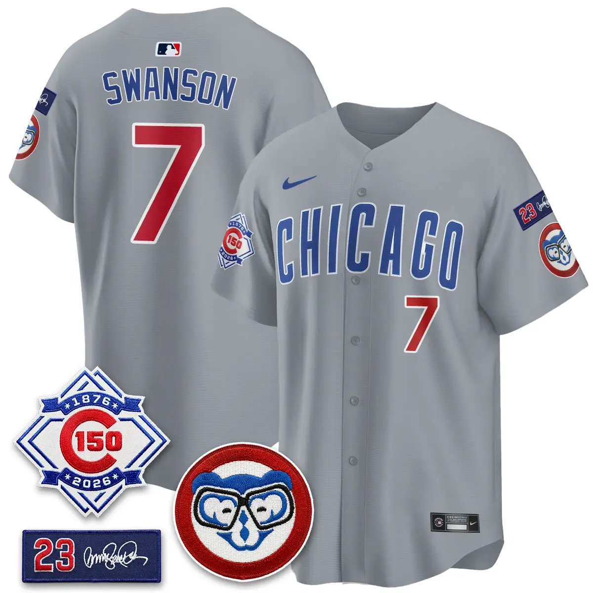 CHC 150th Anniversary Holy Cow Vapor Premier Royal Limited Jersey - All Stitched by Chicago Cubs