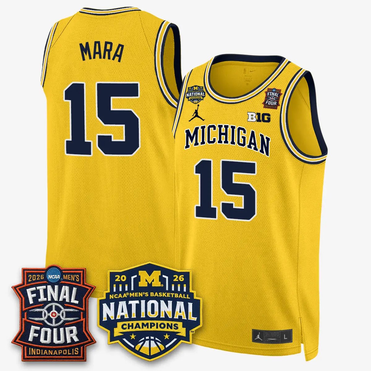 Michigan Wolverines 2026 NCAA Basketball Champions Limited Jersey - All Stitched by Michigan Wolverines