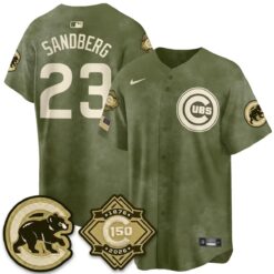 Chicago Cubs New Era Olive 2026 Armed Forces Day Jersey -All Stitched by Chicago Cubs
