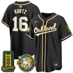 Oakland Athletics 2026 Black Out Style - Celebrating 125 Years - Limited Vapor Jersey - All Stitched by Oakland Athletics