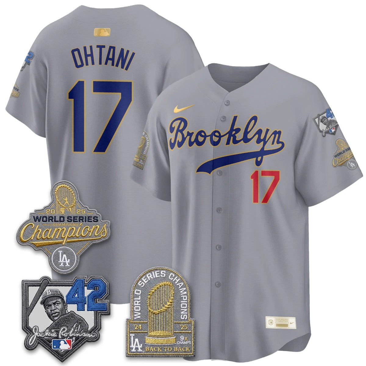 LAD 2026 Brooklyn Jackie Robinson Limited Jersey - All Stitched by Los Angeles Dodgers