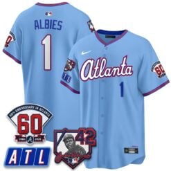 ATL 2026 Jackie Robinson Day Vapor Limited Red Jersey - All Stitched by Atlanta Braves