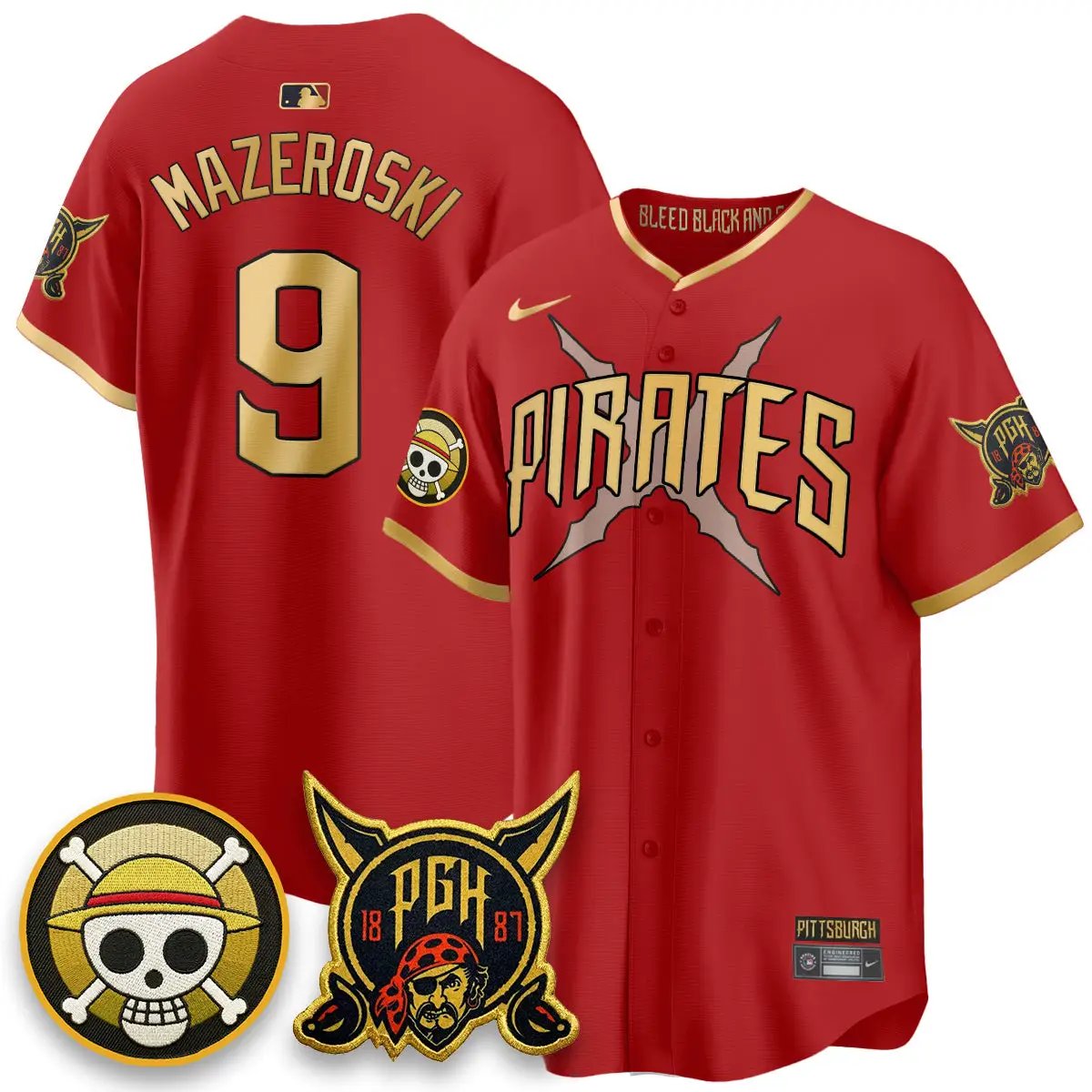 PIT 2026 City Connect x One Piece Vapor Limited Jersey - All Stitched by Pittsburgh Pirates