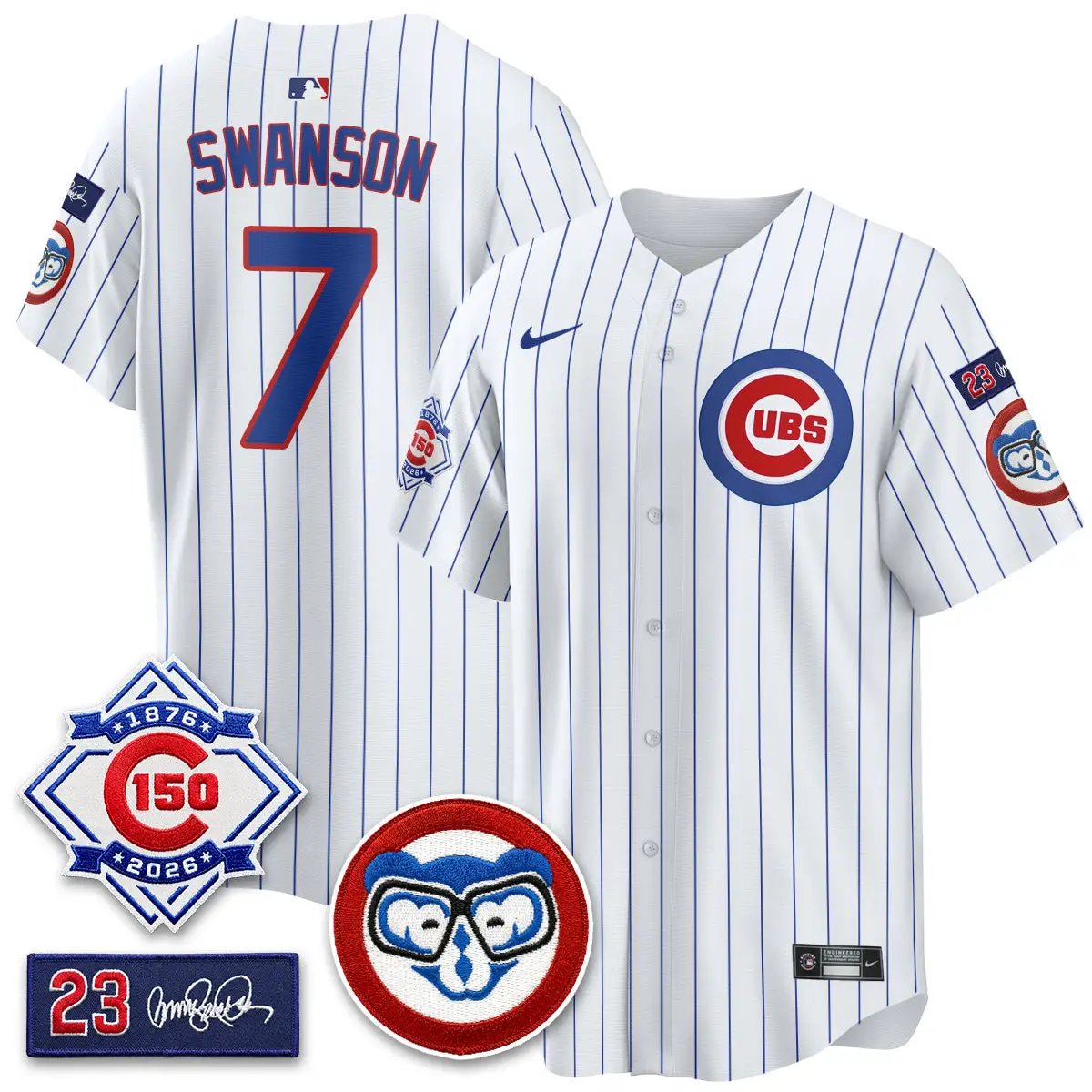 CHC 150th Anniversary Holy Cow Vapor Premier Royal Limited Jersey - All Stitched by Chicago Cubs