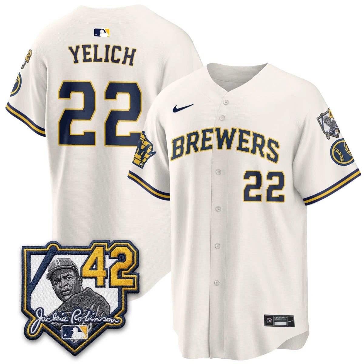 MIL 2026 New Era Vapor Limited Jersey - All Stitched by Milwaukee Brewers