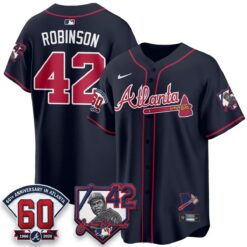 ATL 2026 Jackie Robinson Day Vapor Limited Red Jersey - All Stitched by Atlanta Braves