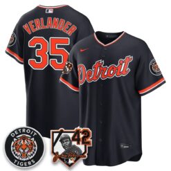 Detroit Tigers 2026 Jackie Robinson Day Vapor Limited Jersey - All Stitched by Detroit Tigers