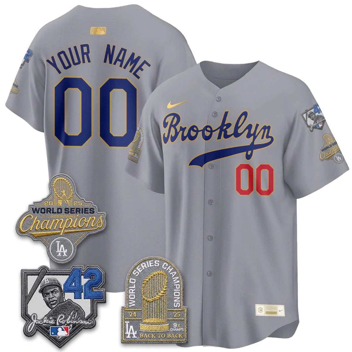 LAD 2026 Brooklyn Jackie Robinson Limited Jersey - All Stitched by Los Angeles Dodgers