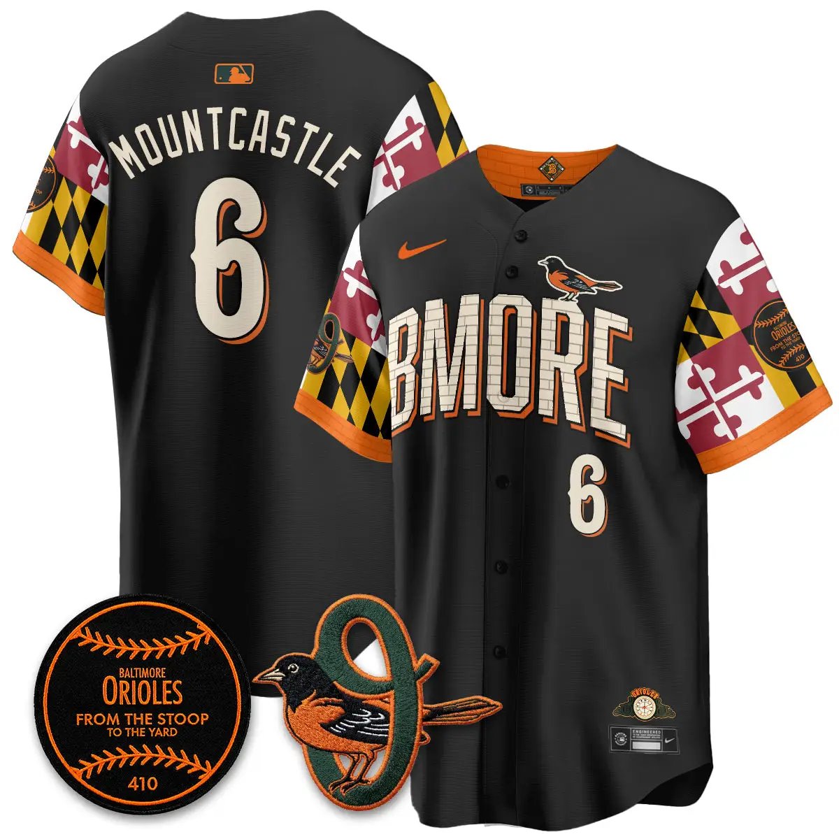 BAL x Maryland State Flag 2026 Vapor Jersey - All Stitched by Baltimore Orioles