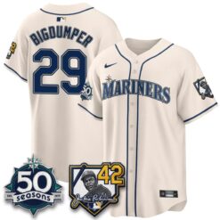 SEA 2026 Jackie Robinson New Era Vapor Limited Jersey - All Stitched by Seattle Mariners