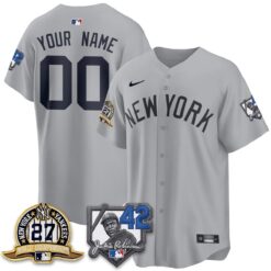 New York Yankees 2026 Jackie Robinson Day Vapor Limited Custom Jersey - All Stitched by New York Yankees