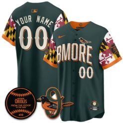 BAL x Maryland State Flag 2026 Vapor Custom Jersey - All Stitched by Baltimore Orioles