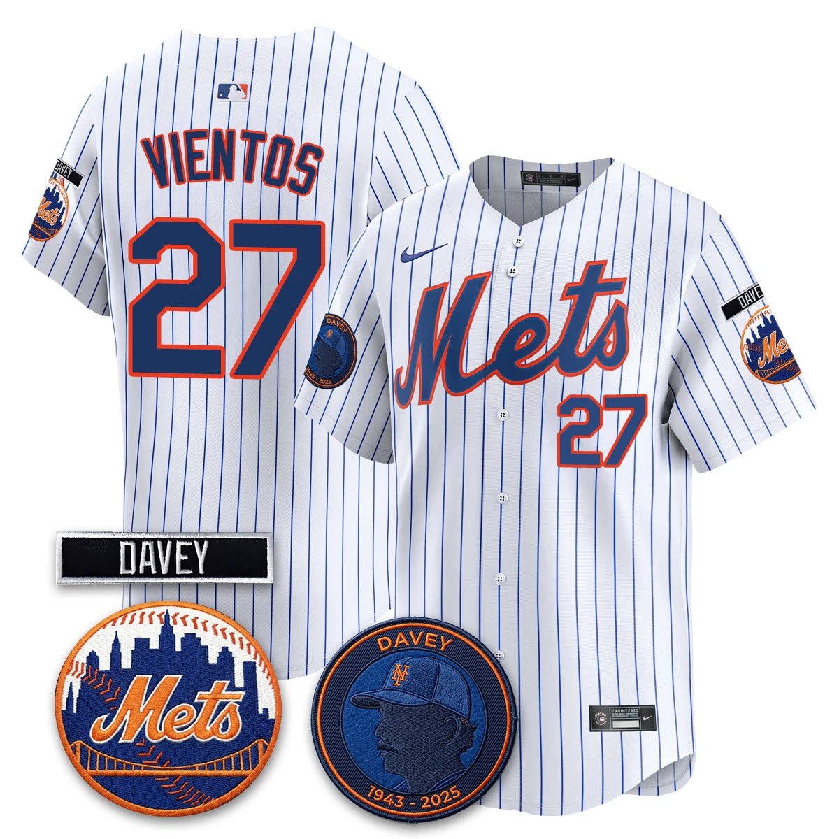 New York Mets 2026 Davey Johnson In Memoriam Vapor Limited Jersey - All Stitched by New York Mets