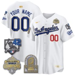 Los Angeles Dodgers 2026 New Era Gold Collection Vapor Custom Limited Jersey - B2B Champs - All Stitched by Los Angeles Dodgers