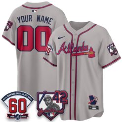 ATL 2026 Jackie Robinson Day Vapor Limited Custom Jersey - All Stitched by Atlanta Braves