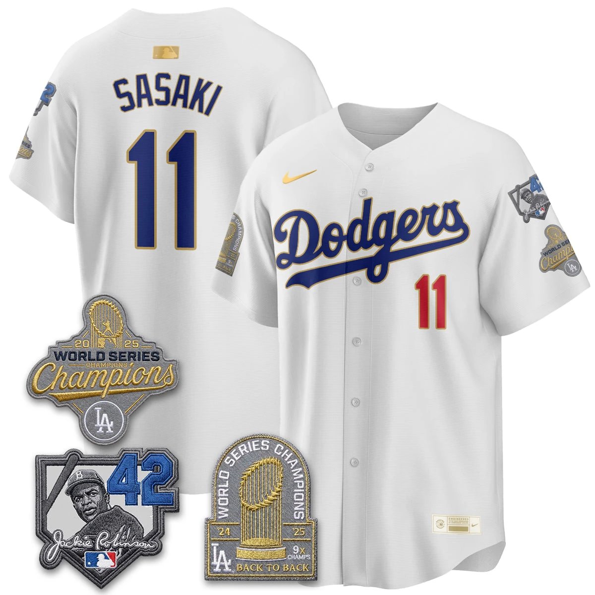 LAD 2026 Jackie Robinson New Era Vapor Limited Jersey - All Stitched by Los Angeles Dodgers