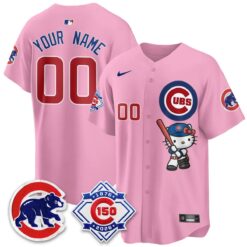 Chicago Cubs x Meow KT Vapor Premier Limited Custom Jersey - All Stitched by Chicago Cubs
