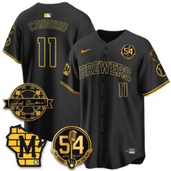 MIL 2026 Black Out Style Limited Vapor Jersey - All Stitched by Milwaukee Brewers