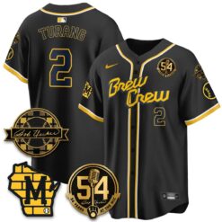 MIL 2026 Black Out Style Limited Vapor Jersey - All Stitched by Milwaukee Brewers