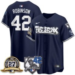 New York Yankees The Bronx 2026 Jackie Robinson Day Vapor Limited Jersey - All Stitched by New York Yankees