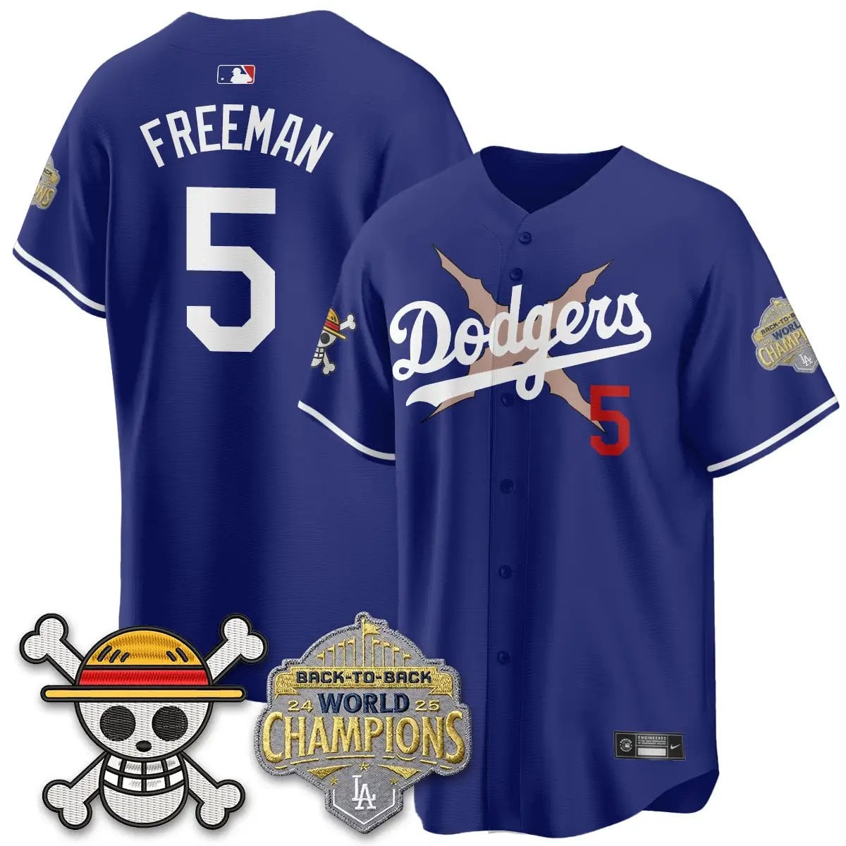 LAD x OP Vapor Jersey -All Stitched V2 by Los Angeles Dodgers