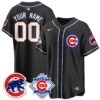 Chicago Cubs 150th Anniversary Black Out Style Vapor Premier Limited Custom Jersey - All Stitched by Chicago Cubs