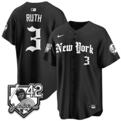NYY 2026 Jackie Robinson Day Gothic Vapor Limited Jersey - All Stitched by New York Yankees