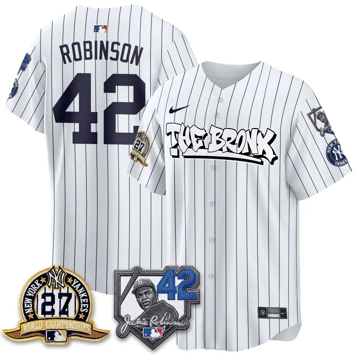 New York Yankees The Bronx 2026 Jackie Robinson Day Vapor Limited Jersey - All Stitched by New York Yankees