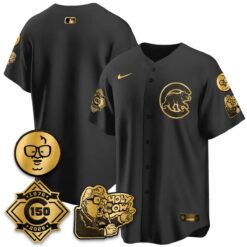 CHC 150th Anniversary Harry Caray Holy Cow Vapor Premier Limited Jersey - All Stitched V3 by Chicago Cubs