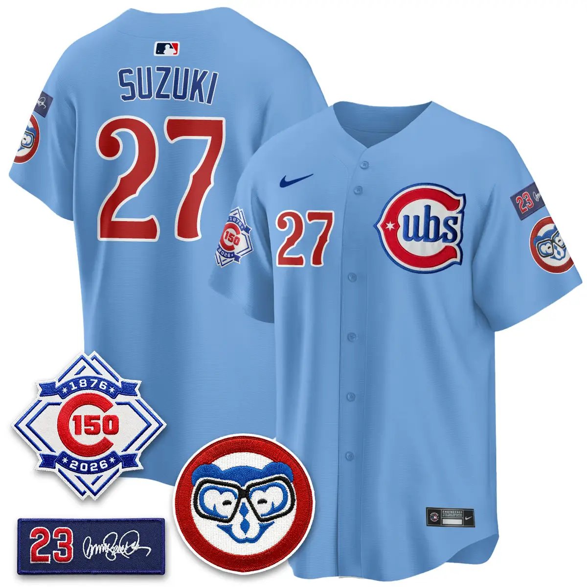 CHC 150th Anniversary Holy Cow Vapor Premier Royal Limited Jersey - All Stitched by Chicago Cubs