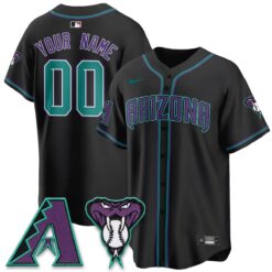 ARI Black Out Style Vapor Premier Limited Custom Jersey - All Stitched by Arizona Diamondbacks
