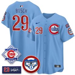 CHC 150th Anniversary Holy Cow Vapor Premier Royal Limited Jersey - All Stitched by Chicago Cubs