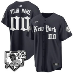 NYY 2026 Jackie Robinson Day Gothic Vapor Custom Limited Jersey - All Stitched by New York Yankees